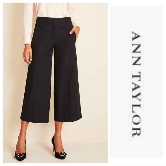 Ann Taylor Marina Wide Leg Crop Pant - Picture 2 of 11